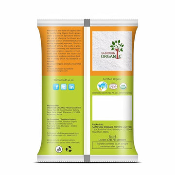 Sampurn Organic Rice Flour 800 Grams (2 Pack of 400 gms Each)