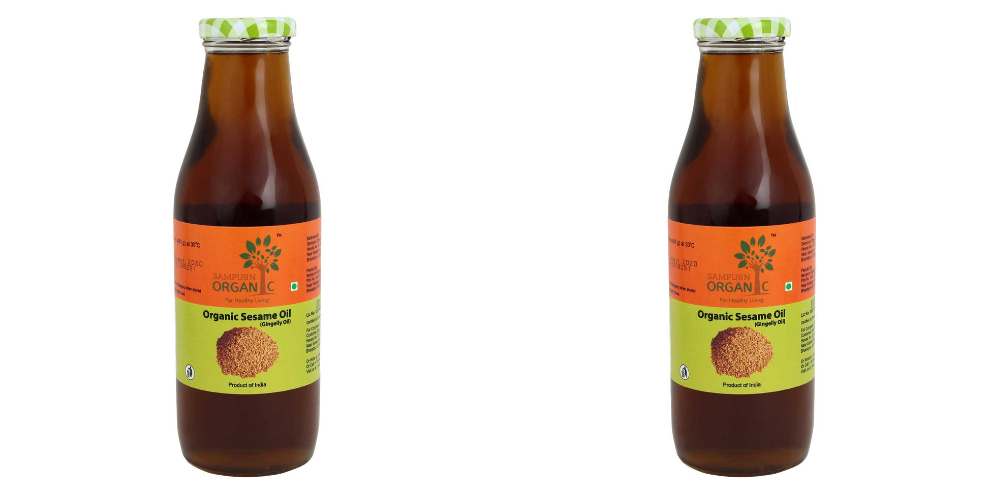 Sampurn Organic Sesame Oil , Gingelly Oil, Organic , Sesame Oil .