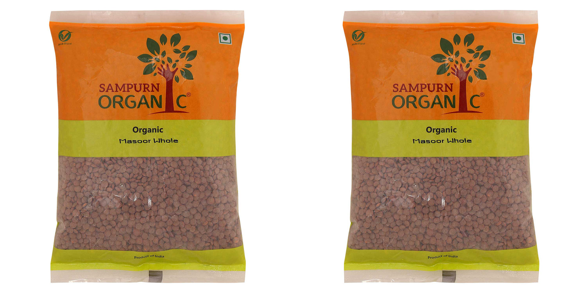 Sampurn organic masoor dal red dahl lal malka musur mansoor whole masuri dal musur massor dal for cooking healthy living 500g combo pack Split pulses whole