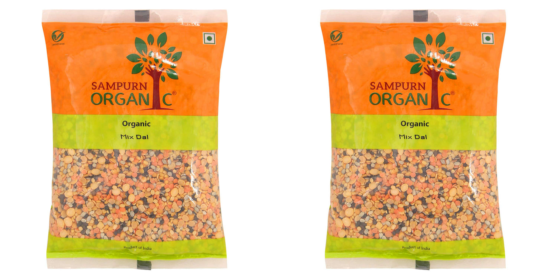 Sampurn Organic Mix dal. This pure,organmix dal is protein rich and is used to prepare panch ratna dal. Health Benefits: Rich in dietary fibre, low in cholesterol