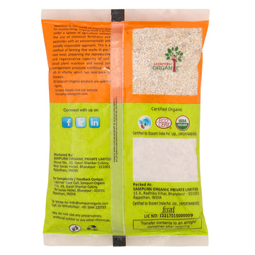 Sampurn organic barley dalia 500g barli rice dana combo pack 1 kg whole grain pearled barle natural barely daliya bulgur jwar bajra bareley flakes seeds dhalia dhaliya rava green grocery feed