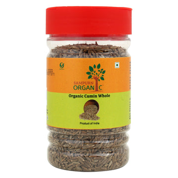 Sampurn Organic cumin seeds jeera whole seed jira jeera zeera powder edible sabut healthy pure natural green seed 200g combo pack for kitchen