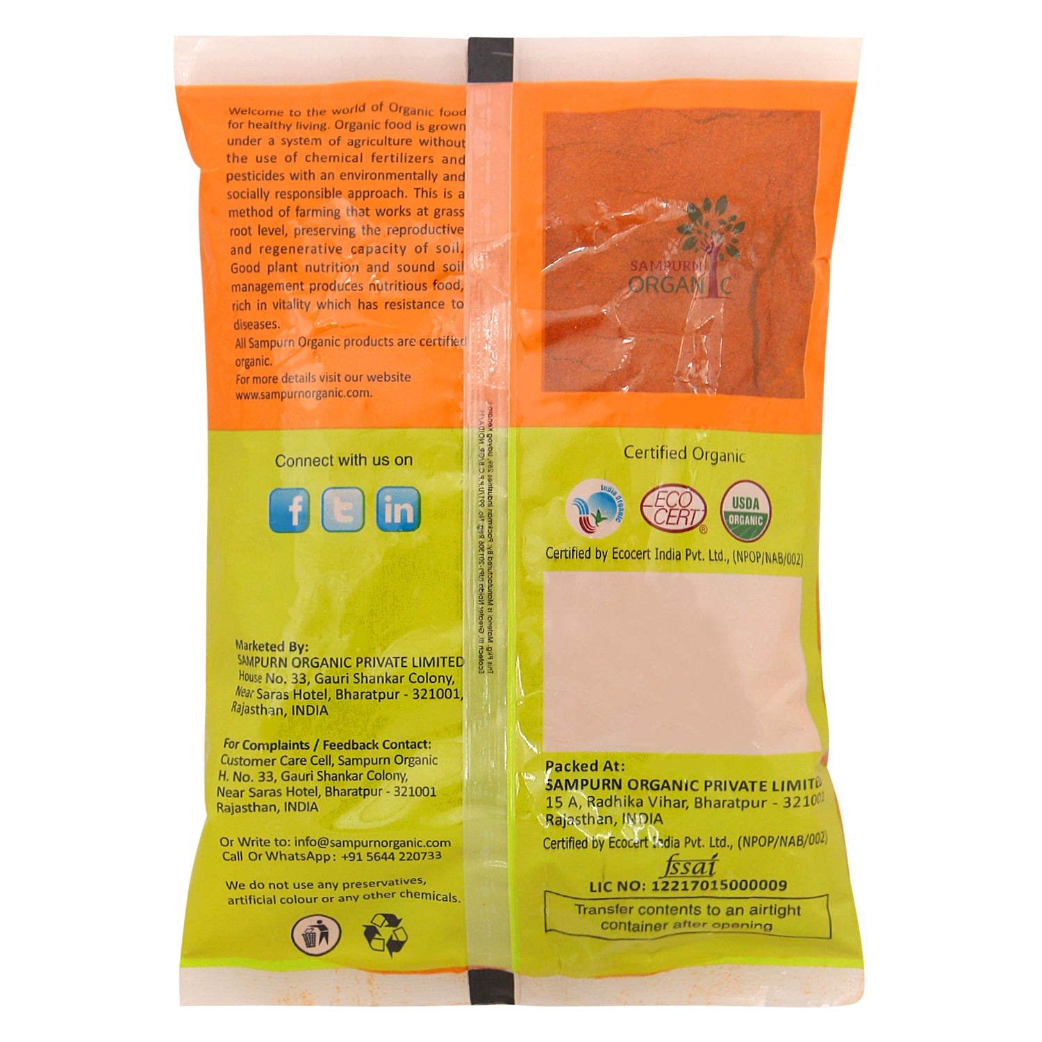 Organic Red Chilli Powder , Chilli Powder, Red Chilli, chilli