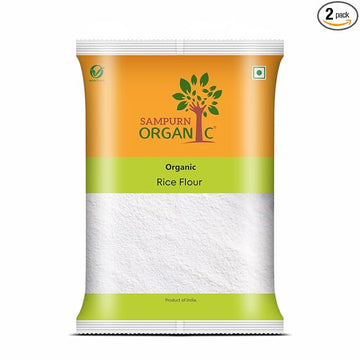 Sampurn Organic Rice Flour 800 Grams (2 Pack of 400 gms Each)