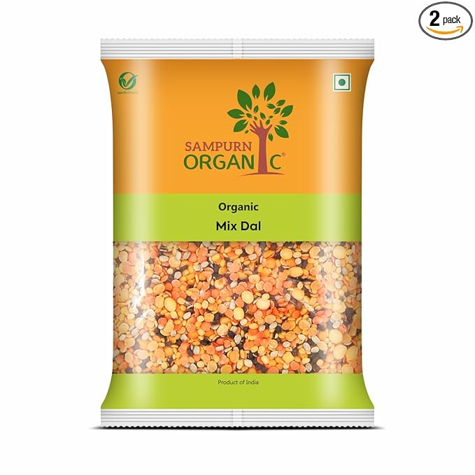 Sampurn Organic Mix Dal 800 Grams (2 Pack of 400 Gms Each)