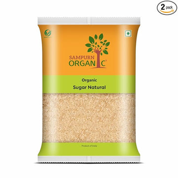 Sampurn Organic Sugar White 800 Gms (2 Pack of 400 Gms Each)