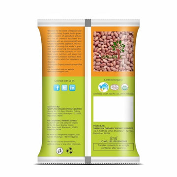 Sampurn Organic Raw Peanut, Moongfali 800 Gms (2 Pack of 400Gms)