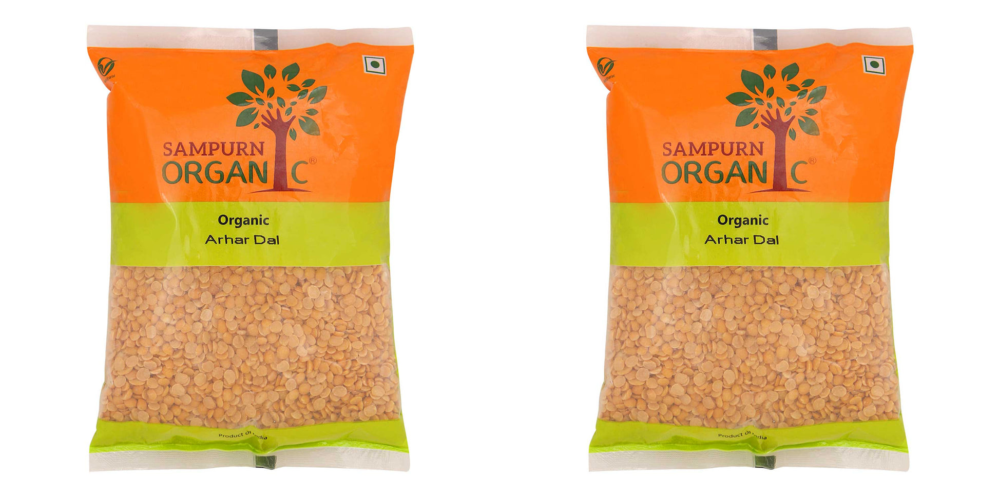 Sampurn Organic Arhar Dal Toor Dal Pigeon Peas Red gram filled with protein and fibre unpolished tur daal grocery tuar ki dal pulse green lentil beans yellow dal 500g combo pack 1 kg 2 kg arar dahl organic pulses protien