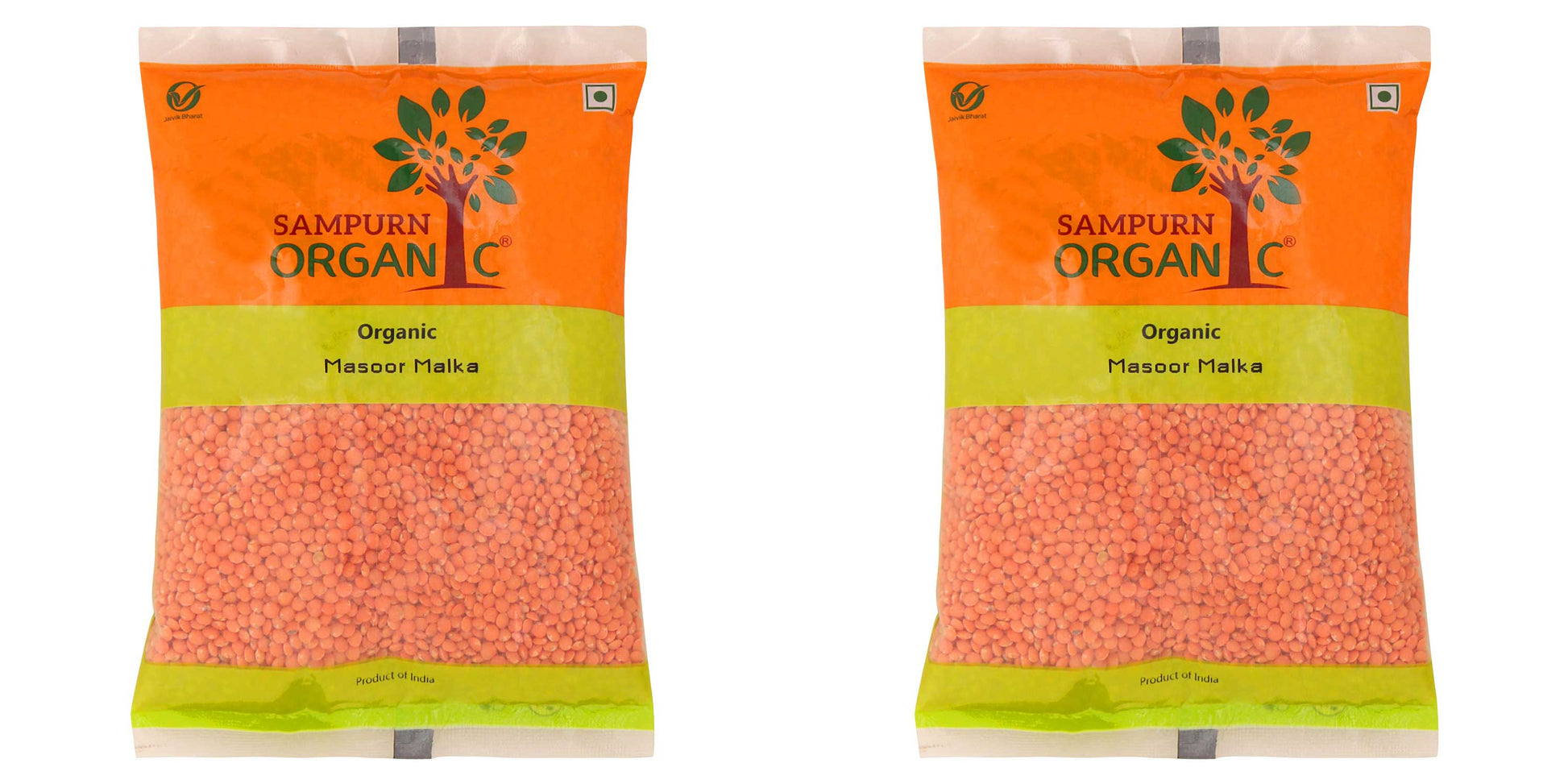 Sampurn organic masoor dal red dahl lal malka musur mansoor whole masuri dal musur massor dal for cooking healthy living 500g combo pack Split pulses