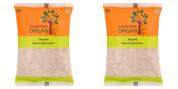 Sampurn Organic Ragi Flour Atta. Ragi Atta, Organic Ragi Flour is one of the most adaptable gluten-free atta