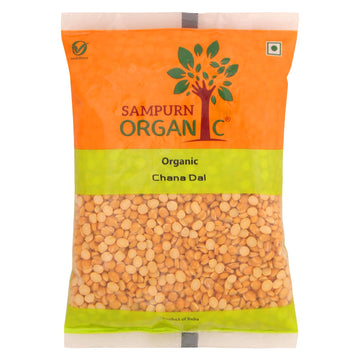 Sampurn Organic Chana dal namkeen 500 gm 1 kg combo pack yellow roasted daal chhole channa pulses dal500g chickpeas lentils peas curry nutrition recipe split bengal gram whole flour pulses ogranic