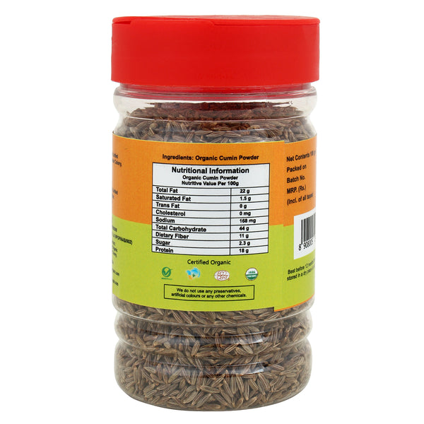 Sampurn Organic cumin seeds jeera whole seed jira jeera zeera powder edible sabut healthy pure natural green seed 200g combo pack for kitchen