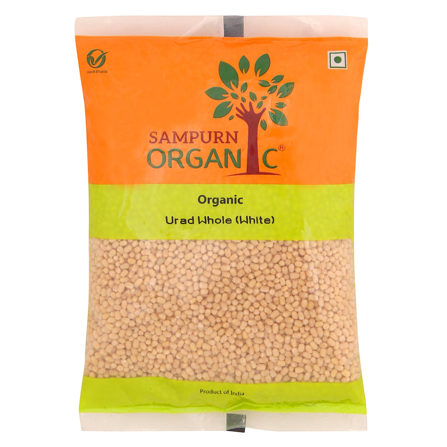 Sampurn Organic urad dal whole split white dhuli 1 kh 500g chilka fresh for papad and idli dosa natural vegan grains adad udat pulses urdal double horse black lentils black gram udid dal skinless bean