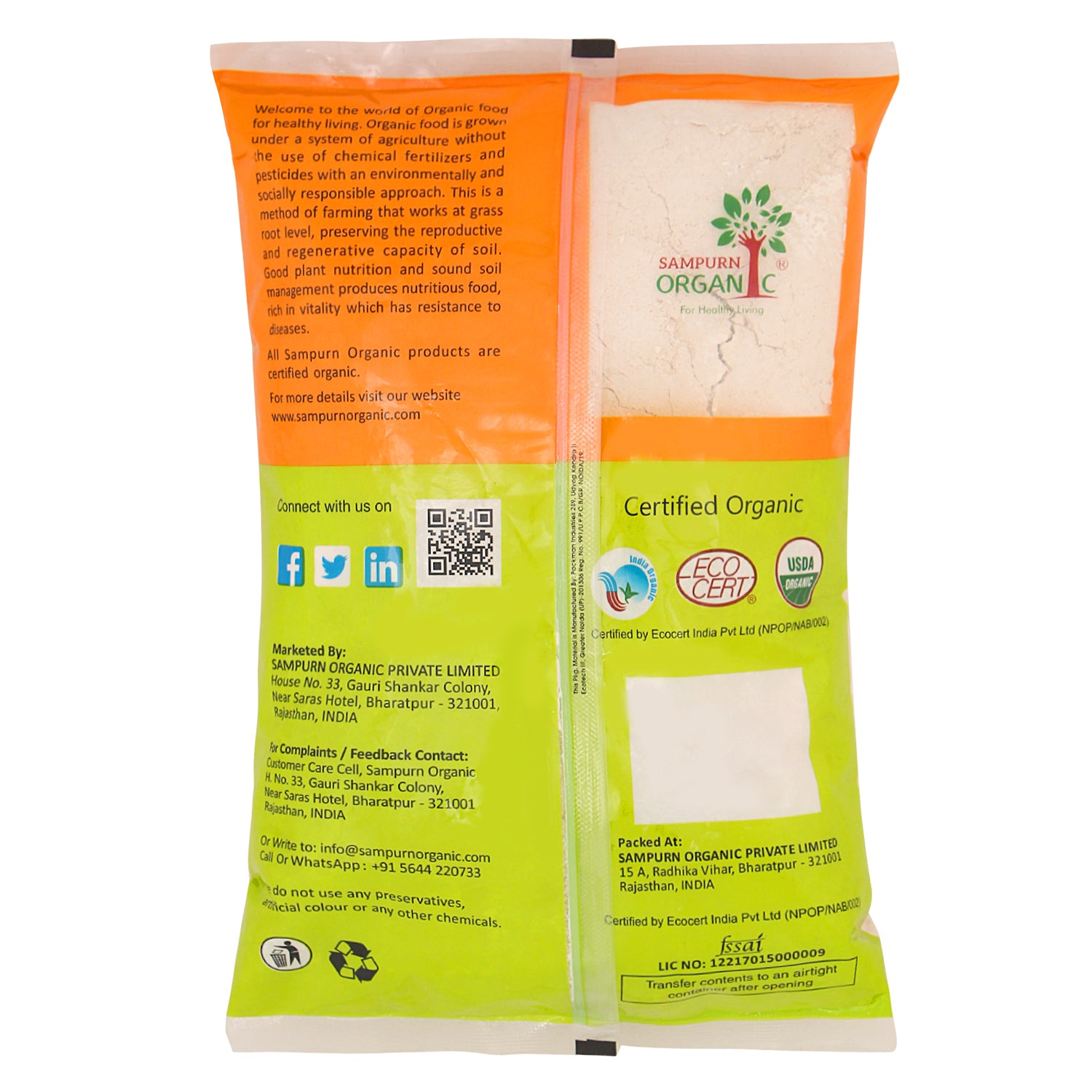 Organic Wheat Flour Atta, Organic Atta, Atta,  Organic Wheat flour